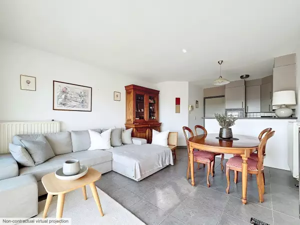 Appartement une chambre avec terrasse ensoleillée Label PEB A