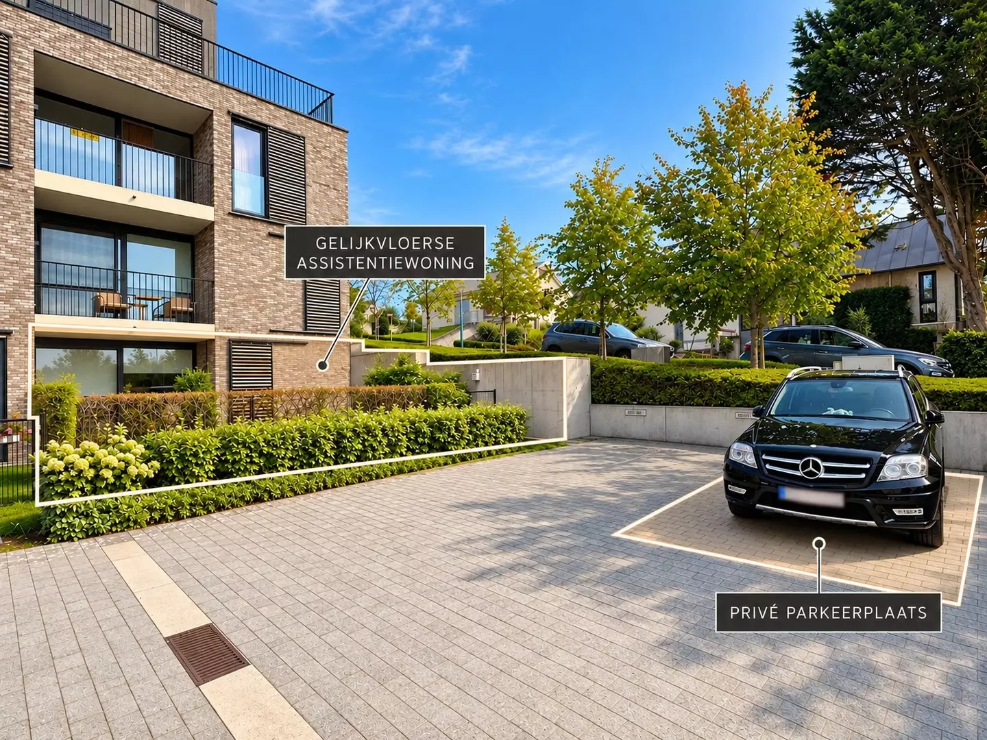 Ruime en prachtige assistentiewoning met privétuin en aansluitende parkeerplaats – Correct verhuurd.
