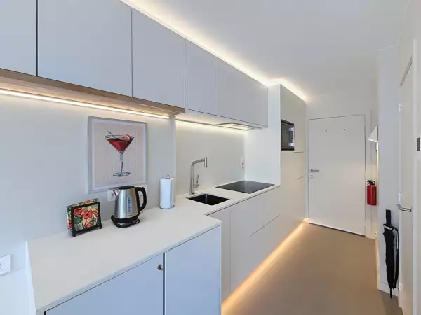 Studio luxueusement aménagé dans la rue commerçante de Nieuport-Bains